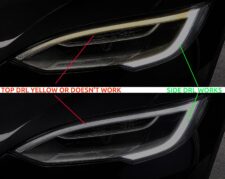 Tesla Model S 2016-2021 Headlights Top DRL repair kit set for left + right