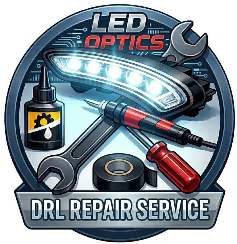 Tesla Model S 2016–2021 Headlight Top DRL Repair Service – A Cost-Effective Alternative to Headlight Replacement