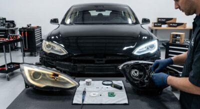 Tesla Model S DRL Headlight Failure: Why Repairing the Original Headlight Is Better Than a Non-Original Replacement