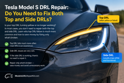 Tesla Model S DRL Repair: Do You Need to Fix Both the Top and Side DRL?